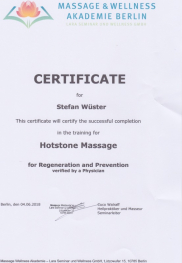 Hot Stone Massage Stefan Wüster Düsseldorf