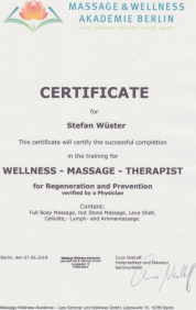 Wellnesstherapeut Stefan Wüster Düsseldorf